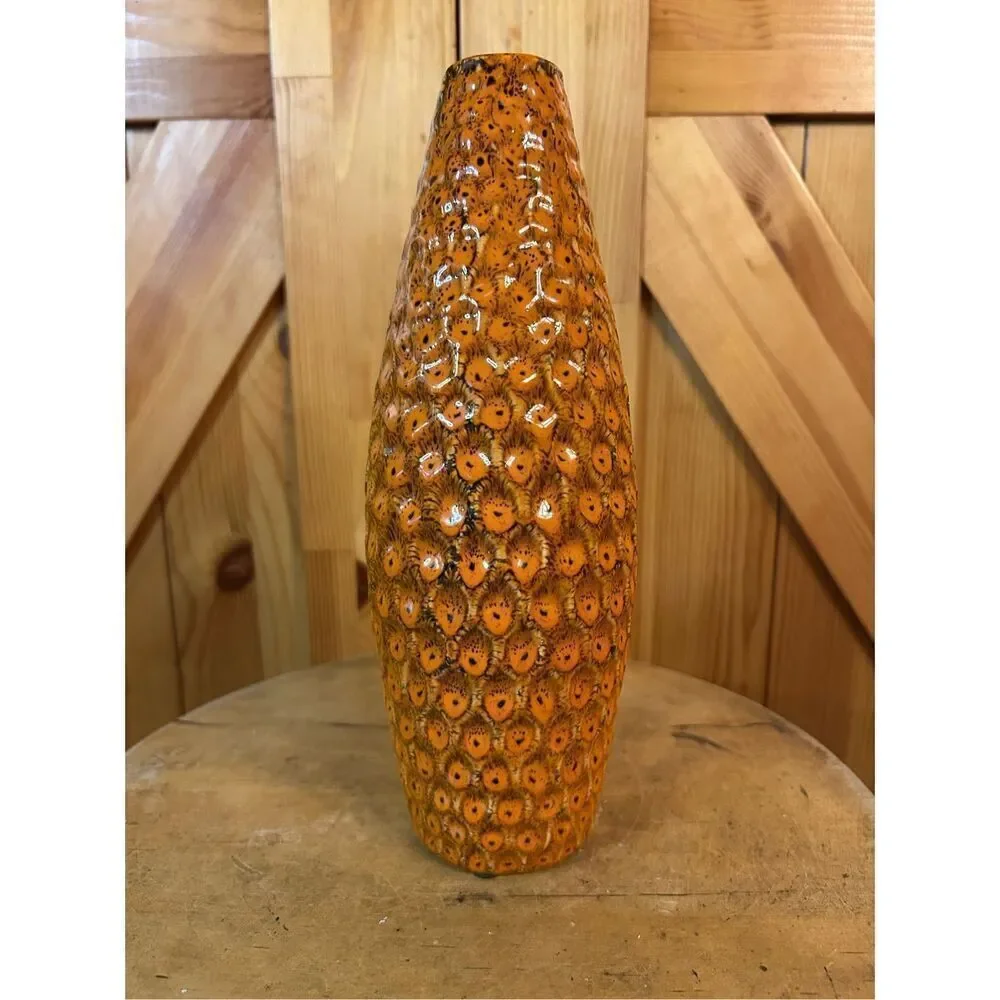 Burnt Orange Black Honeycomb 10